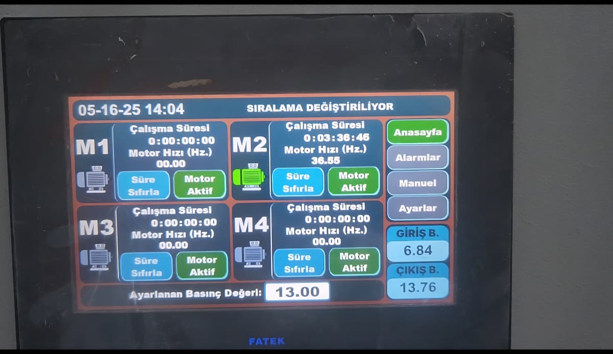 Hidrafor Sistemi Yazılım Revizyonu